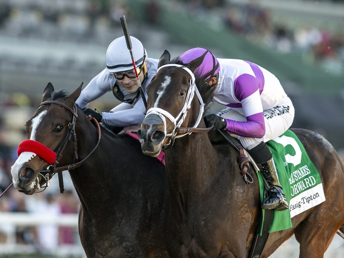 3yo filly Look Forward jumps onto the 2025 Kentucky Oaks Trail with a win in the storied Santa Ynez S. at Santa Anita | Benoit photo