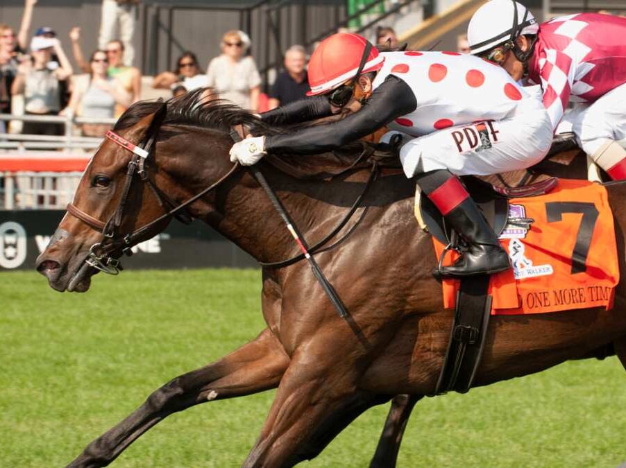 2yo filly And One More Time wins Woodbine's 2024 Natalma-G1 | Photo Courtesy of Woodbine