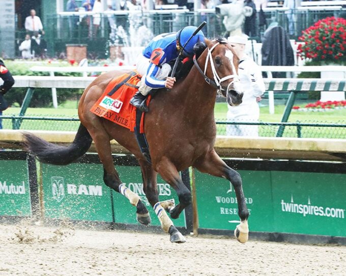 Mr. Money strolls to victory in the 2019 Pat Day Mile (G3) - Coady photography