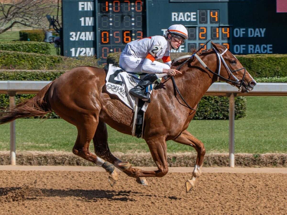 Top sprinter Booth wins the 2025 Commodore S. at Oaklawn in 1:08.64, earning a 105 Beyer | Coady photo