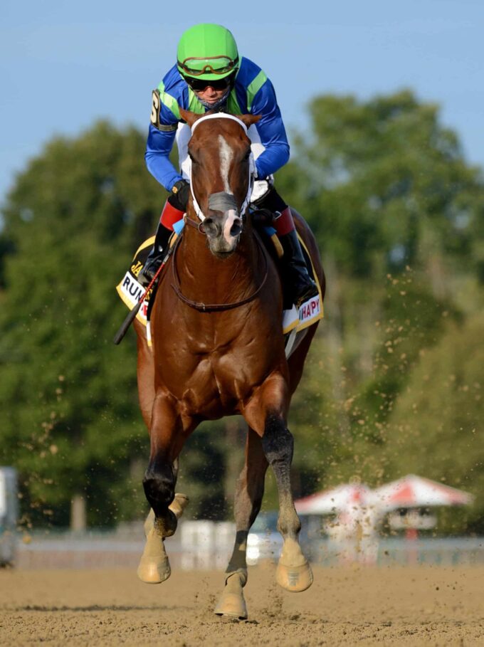 Jackie's Warrior is the first horse since champion Dehere to win the Saratoga Special, Hopeful and Champagne | NYRA photo