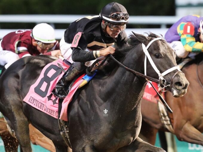 First-crop 2yo colt Instant Coffee captures the 2022 Kentucky Jockey Club S. (G2) at Churchill Downs | Coady photo