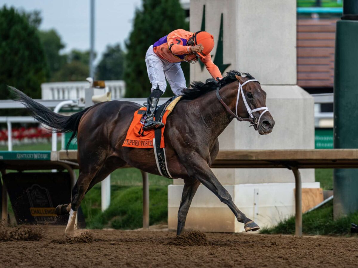 Kingsbarns wins the 2024 Stephen Foster S. (G1) at Churchill Downs | Nicole Finch photo