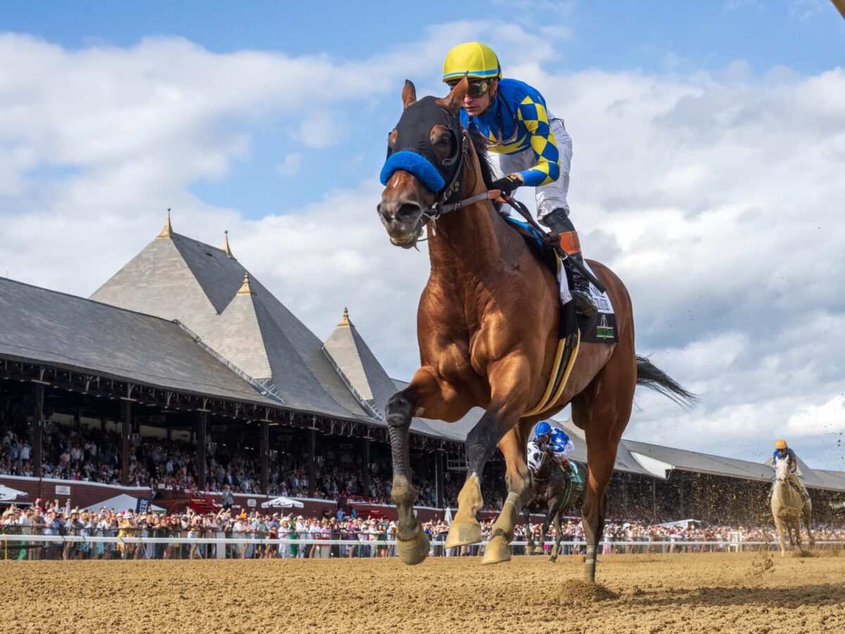 National Treasure romps by 6 1/4 lengths in the 2024 Met Mile (G1) at Saratoga | EquiSport photo