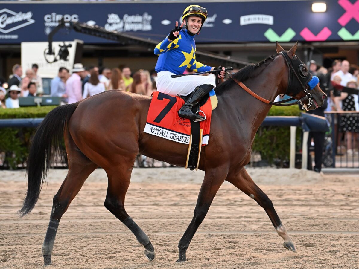 National Treasure wins the 2024 Pegasus World Cup (G1) at Gulfstream Park | Coglianese photo