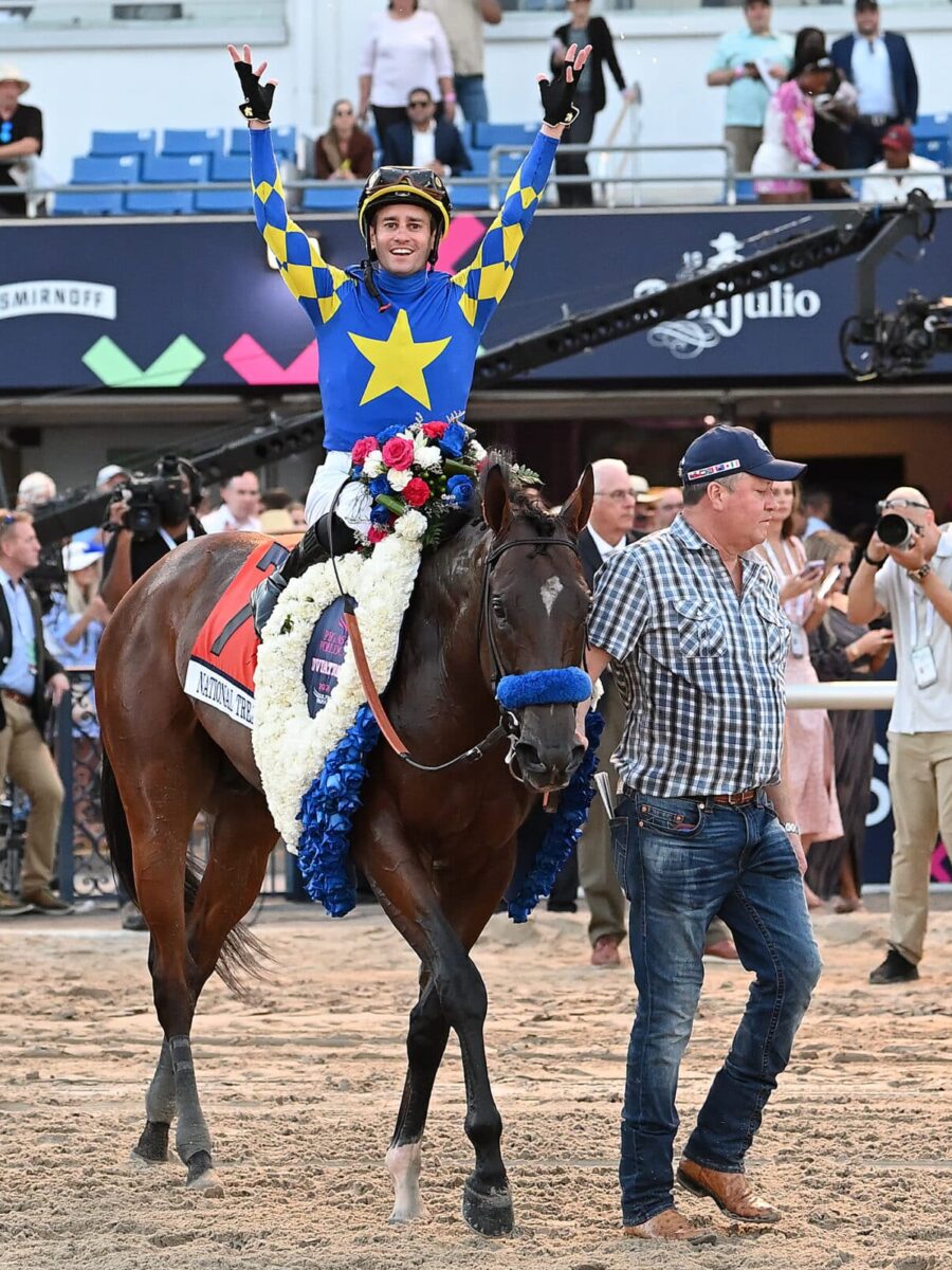 National Treasure wins the 2024 Pegasus World Cup (G1) at Gulfstream Park | Coglianese photo